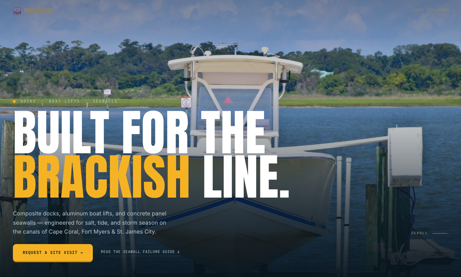 CanalWorks Marine website preview