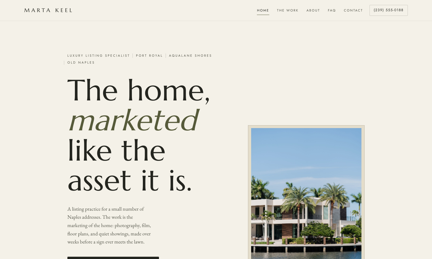 Marta Keel website preview