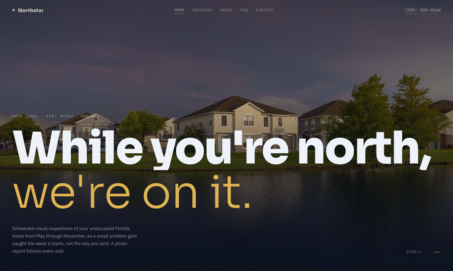 Northstar Home Watch website preview